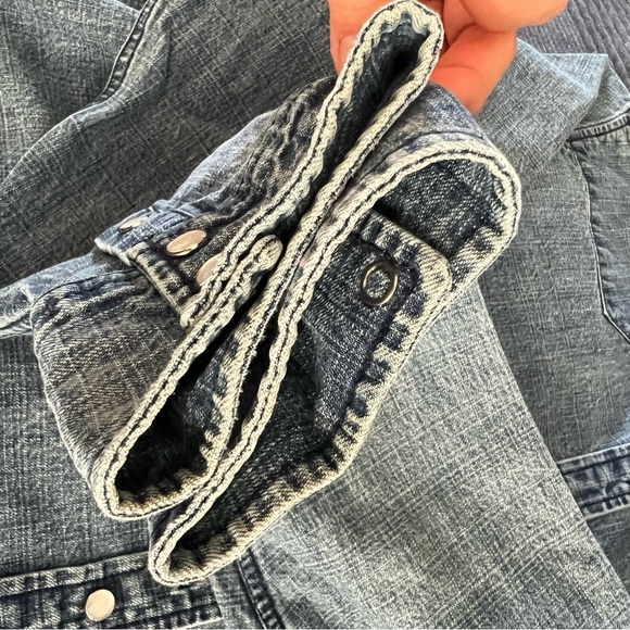 Denim Button-Up Shirt - Picture 6 of 8